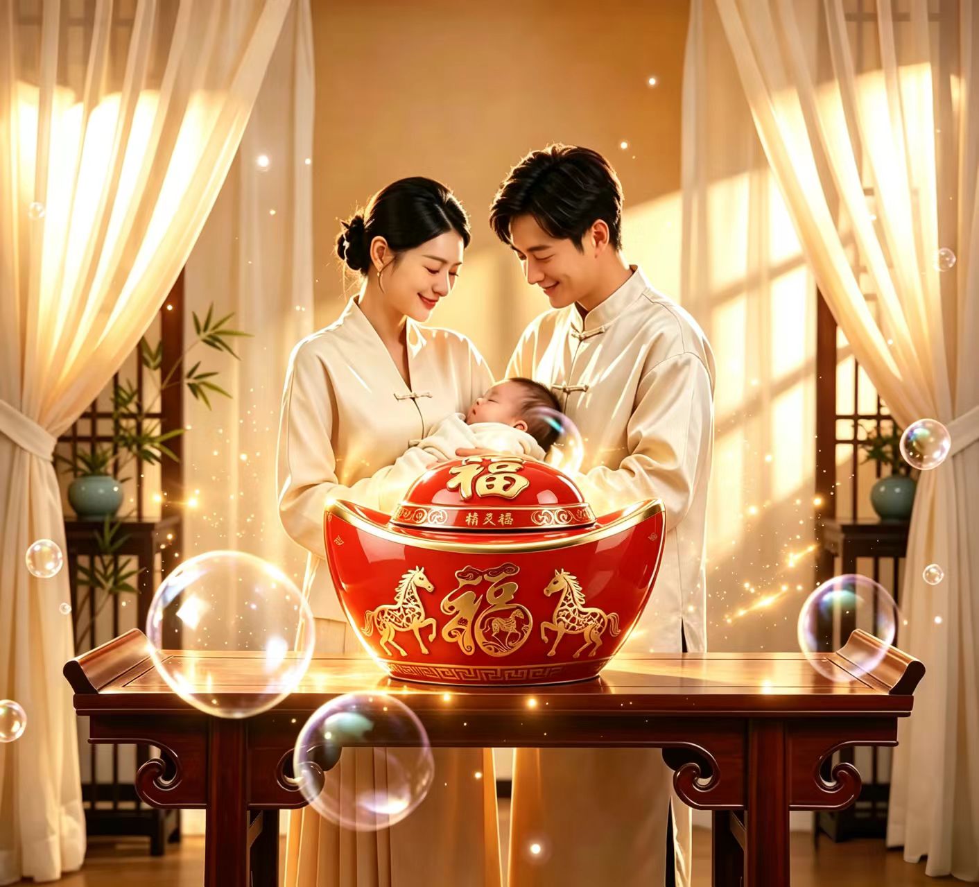 为孩子封存一坛美酒